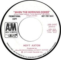 Hoyt Axton: When the Morning Comes Canada promo 7-inch