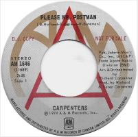 Carpenters: Please Mr. Postman Canada promo 7-inch