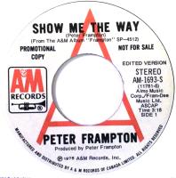 Peter Frampton: Show Me the Way Canada promo 7-inch