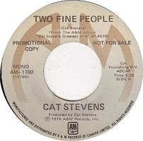 Cat Stevens: Two Fine People Canada 7-inch