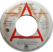 Gino Vannelli: Mama Coco Canada promo 7-inch