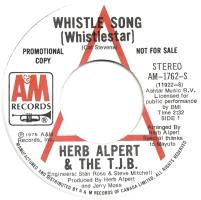 Herb Alpert & the Tijuana Brass: Whistle Song Canada promo 7-inch