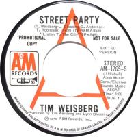 Tim Weisberg: Street Party Canada promo 7-inch
