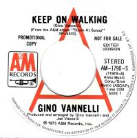 Gino Vannelli: Keep On Walking Canada promo 7-inch