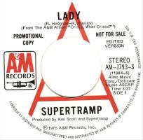 Supertramp: Lady Canada promo 7-inch