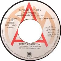 Peter Frampton: Show Me the Way Canada promo 7-inch