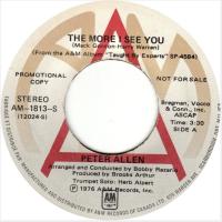 Peter Allen: The More I See You Canada promo 7-inch