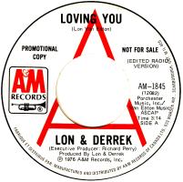 Lon & Derrek: Loving You Canada promo 7-inch