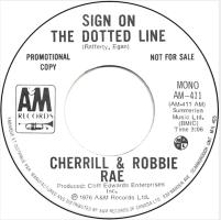 Raes: Sign On the Dotted Line Canada promo 7-inch