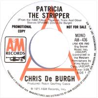 Chris DeBurgh: Patricia the Stripper Canada promo 7-inch