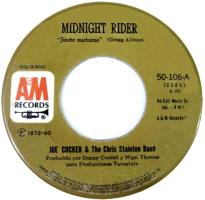 Joe Cocker: Midnight Rider Mexico 7-inch