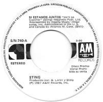Sting: We'll Be Together Mexico promo 7-inch