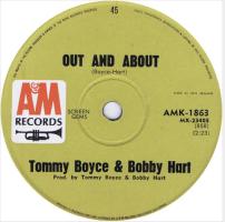 Tommy Boyce & Bobby Hart: Out and About New Zealand 7-inch