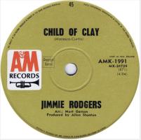 Jimmie Rodgers: Child Of Clay New Zealand 7-inch