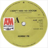 Humble Pie: I Don't Need No Doctor New Zealand 7-inch
