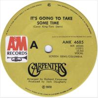 Carpenters: It's Going to Take Some Time New Zealand 7-inch