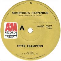 Peter Frampton: Somethin's Happening New Zealand 7-inch