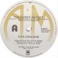 Rita Coolidge: The Close You Get New Zealand 7-inch