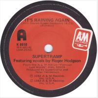 Supertramp: It's Raining Again New Zealand 7-inch