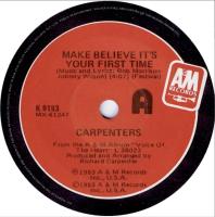 Carpenters: Make Believe It's Your First Time New Zealand 7-inch