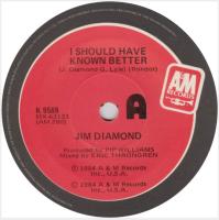 Jim Diamond: I Should Have Know Better New Zealand 7-inch