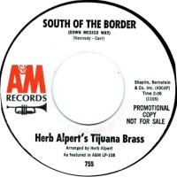 Herb Alpert & the Tijuana Brass: South Of the Border US promo 7-inch
