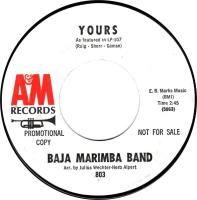 Baja Marimba Band: Yours US promo 7-inch