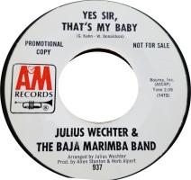 Baja Marimba Band: Yes Sir, That's My Baby US promo 7-inch