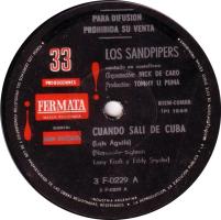 Sandpipers: Cuando Sali de Cuba Argentina 7-inich