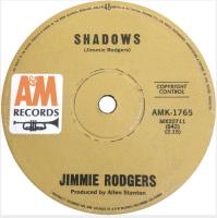 Jimmie Rodgers: Shadows Australia 7-inch