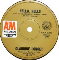 Claudine Longet: Hello, Hello Australia 7-inch