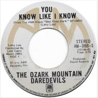 Ozark Mountain Daredevils: You Know Like I Know Canada 7-inch