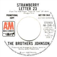 Brothers Johnson: Strawberry Letter 23 Canada promo 7-inch