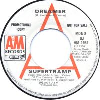 Supertramp: Dreamer Canada promo 7-inch