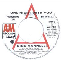 Gino Vannelli: One Night With You Canada promo 7-inch