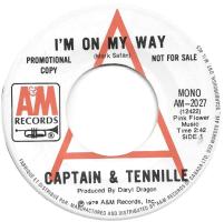 Captain & Tennille: I'm On My Way Canada promo 7-inch