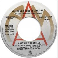 Captain & Tennille: You Never Done It Like That Canada promo 7-inch