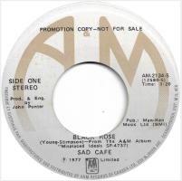 Sad Cafe: Black Rose Canada promo 7-inch