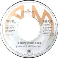 Nazareth: Heart's Grown Cold Canada 7-inch