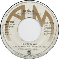 Supertramp: Dreamer Canada 7-inch