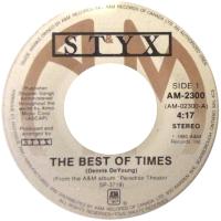 Styx: The Best Of Times Canada 7-inch