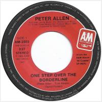 Peter Allen: One Step Over the Borderline Canada 7-inch