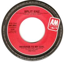 Split Enz: Message to My Girl Canada 7-inch