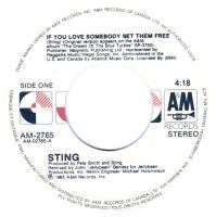 Sting: If You Love Somebody Set Them Free Canada 7-inch