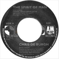 Chris DeBurgh: The Spirit Of Man Canada 7-inch
