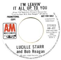 Bob Regan & Lucille Starr: I'm Leavin' It All Up to you Canada promo 7-inch