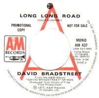 David Bradstreet: Long Long Road Canada promo 7-inch