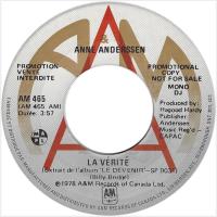 Anne Anderssen: La Verite Canada promo 7-inch