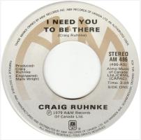 Craig Ruhnke: I Need You to Be There Canada 7-inch
