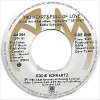 Eddie Schwartz: Two Hearts Full Of Love Canada 7-inch